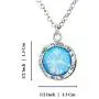 Stera Jewelry Sterling Silver Necklace & 10mm Shimmering Created Blue or White Opal Round Pendant Stera Jewelry Sterling Silver Necklace & 10mm Shimmering Created Blue or White Opal Round Pendant