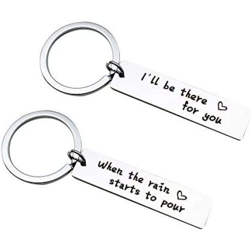 Best Friend Gift Keychain for Women Men friends merchandise tv show -Couples Gifts Keyrings for BFF Dad Mother Friendship Christmas Birthday Jewelry Gift