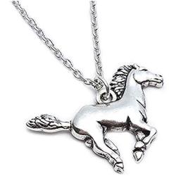 Horse Pendant Horse Necklaces for Girls Teen Birthday Gift Silver
