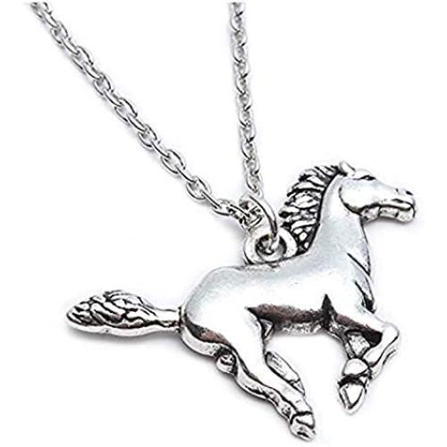 Horse Pendant Horse Necklaces for Girls Teen Birthday Gift Silver