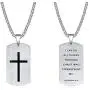 Rnivida Mens Bible Verse Cross Tag Pendant Necklace, Stainless Steel Inspirational Necklace for Men Boys Rnivida Mens Bible Verse Cross Tag Pendant Necklace, Stainless Steel Inspirational Necklace for Men Boys