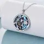 Sea Turtle Necklace Mothers Day Gifts for Mother from Daughter Sterling Silver Mother Daughter Son Abalone Turtle Necklace Jewelry for Women Mom Daughter Wife