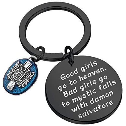 SEIRAA Inspired Jewelry for Damon Salvatore Fans Bad Girls Go to Mystic Falls With Damon Salvatore Family Signet Charm