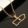 Stainless Steel Puerto Rico Map Pendant Necklaces Puerto Ricans Map Jewelry