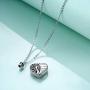 YFN Urn Necklaces for Ashes Sterling Silver for Women Men,Cremation Jewelry for Ashes,Always in My Heart Memory Necklace Gift, Easter Keepsake for Women
