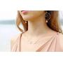 Your Always Charm Ocean Wave Necklace Sea Jewelry for Surfer Beach Lover (silver)