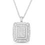 NATALIA DRAKE 2 Cttw Pave Diamond Necklace for Women (Color J / Clarity I3)