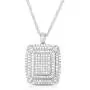 NATALIA DRAKE 2 Cttw Pave Diamond Necklace for Women (Color J / Clarity I3)