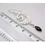 SilverStarJewel 5 x 10 mm Black Onyx Handwork Earrings 2.1'' 925 Sterling Silver New Gift SilverStarJewel 5 x 10 mm Black Onyx Handwork Earrings 2.1'' 925 Sterling Silver New Gift