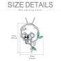 Koala Bear Necklace 925 Sterling Silver Cute Animal Pendant Women Mom Birthday Animal Lovers Jewelry Gift