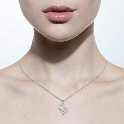 Sterling Silver Only You Heart Necklaces for Women Girl,Anniversary Valentines Day Mothers Day Jewelry Gifts for Her