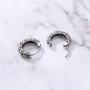 Gothic Skull Hoop Earring Small Stainless Steel Punk Rock huggie Earrings for Men Vintage Jewelry