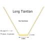 Best Friend Necklaces for 2 Dainty Bar Neckalce Elephant Love Knot Mountain Lock Necklace Jewelry Gifts for Women