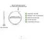 14k White Gold Classic Round Hoop Earrings 14k White Gold Classic Round Hoop Earrings