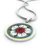 Ruby Peach Luther Rose Pendant Necklace Jewelry Ruby Peach Luther Rose Pendant Necklace Jewelry