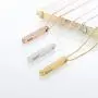 MyNameNecklace Personalized Vertical 3D Bar Necklace with Cubic Zircon-Custom Made Mother Day Jewelry Gift MyNameNecklace Personalized Vertical 3D Bar Necklace with Cubic Zircon-Custom Made Mother Day Jewelry Gift