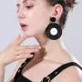 Punk Record Disc Dangle Earrings Music Disk DJ Personality Earrings for Women Girls Punk Record Disc Dangle Earrings Music Disk DJ Personality Earrings for Women Girls
