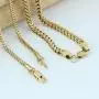 GOLD IDEA JEWELRY 5 Times Real 14k/ White Gold Plated Franco Link Chain 2.5mm/4mm Stainless Steel Bracelet and Necklace for Men Women GOLD IDEA JEWELRY 5 Times Real 14k/ White Gold Plated Franco Link Chain 2.5mm/4mm Stainless Steel Bracelet and Necklace for Men Women