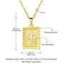 U7 Men Women Platinum / 18K Gold Plated Allah Pendant with 22 inch Link Chain Necklace U7 Men Women Platinum / 18K Gold Plated Allah Pendant with 22 inch Link Chain Necklace