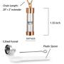 CHISMORL Glass Hourglass Cremation Pendant Necklace Stainless Steel Memorial Ashes Urn Keepsake Jewelry