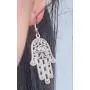 Ancient Evil Eye Hamsa Fatima Hand Drop Earrings for Women Filigree Palm Dangle Earring Jewelry Ancient Evil Eye Hamsa Fatima Hand Drop Earrings for Women Filigree Palm Dangle Earring Jewelry