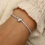ASHMITA Fashion Adjustable Chain Bracelet for Women,Cubic Zirconia Rose Gold Gift Bracelet of Luxury Shining Jewelry