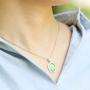 MOJO JEWELRY Handmade Made Mood Stone Mood Pendant Sterling Silver Plated Mood Necklace with Stainless Steel Chain 16''+2'', MJ20NK-05