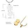 HAMANY Stainless Steel Double Paw Print Urn Pendant Memorial Ash Keepsake Cremation Jewelry