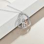 POPLYKE Sterling Silver Grandma/Sister/Mother Necklace Jewelry Gifts for Mom Grandma Sister