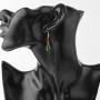 Jojos Bizarre Adventure Drop Earrings Anime gold Dangle Earrings for Women Jean Pierre Polnareff Earring Cosplay Accessories