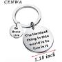 CENWA Buffy Quote Hardest Thing In This World Is To Live In It Be Brave Live Keychain 90s Television Gifts