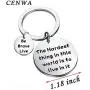 CENWA Buffy Quote Hardest Thing In This World Is To Live In It Be Brave Live Keychain 90s Television Gifts CENWA Buffy Quote Hardest Thing In This World Is To Live In It Be Brave Live Keychain 90s Television Gifts