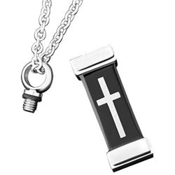 JewelryHouse Urn Necklace of Ashes Cross Cremation Memorial Keepsake Stainless Steel Pendant Neckalce