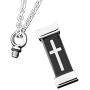 JewelryHouse Urn Necklace of Ashes Cross Cremation Memorial Keepsake Stainless Steel Pendant Neckalce