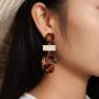 6 Pairs Resin Acrylic Vintage Drop Dangle Stud Earrings Jewelry for Women and Girls(Factory direct sales)