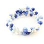 The Island Pearl Mixed Color Blue and White Freshwater Pearl Bracelet
