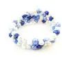 The Island Pearl Mixed Color Blue and White Freshwater Pearl Bracelet