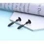 UM Jewelry Punk Style Womens Mens 316L Stianless Steel Screw Stud Earrings 1.06'' UM Jewelry Punk Style Womens Mens 316L Stianless Steel Screw Stud Earrings 1.06''