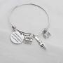 UJIMS Writer Gift Writer Charm Bracelet A Writer is A World Trapped in A Person Literary Gift for Author Novelist Writing Jewelry for Her