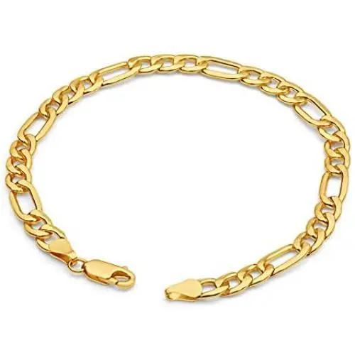 GM Jewelry Men Women Children Stainless Steel Figaro Link Chain Bracelet 6mm 8 GM Jewelry Men Women Children Stainless Steel Figaro Link Chain Bracelet 6mm 8
