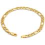 GM Jewelry Men Women Children Stainless Steel Figaro Link Chain Bracelet 6mm 8