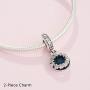 Pandora Jewelry Inspirational Stars Dangle Cubic Zirconia Charm in Sterling Silver