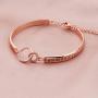 HOLLP Sister in Law Gift Wedding Jewelry When I Married Your Brother I Gained A Sister Bracelet Gift for Sister of The Groom
