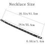 macoking Leather Studded Bracelet Choker Punk Spike Rivet Cuff Metal Black Wristband