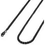 Besteel Jewelry 3-4MM Mens Womens Stainless Steel Wheat Chain Necklace Link Black 18-30 Inch ¡­