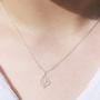 Boma Jewelry Sterling Silver Polished Twisting Heart Pendant Necklace, 18 Inches