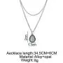 fxmimior Simple Layered Bar Silver Drop Pendant Necklace Boho V Neck Women Accessories fxmimior Simple Layered Bar Silver Drop Pendant Necklace Boho V Neck Women Accessories