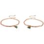Lux Accessories Best Buds BFF Marijuana Leaf ID Bracelet Set 2PC