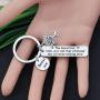CYTING Bonus Son Keychain The Bond That Links Us is Never Ending Love Blended Family Jewelry Adoption Gift for Son in Law/Stepson/Bonus Son/Adopted Son