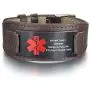 MPRAINBOW Personalized Custom Leather Medical Alert ID Bracelet for Men,Stainless Steel Emergency ICE Custom Plate with Adjustable Wide Genuine Leather Wristband,6.7-8.7 Inch MPRAINBOW Personalized Custom Leather Medical Alert ID Bracelet for Men,Stainless Steel Emergency ICE Custom Plate with Adjustable Wide Genuine Leather Wristband,6.7-8.7 Inch